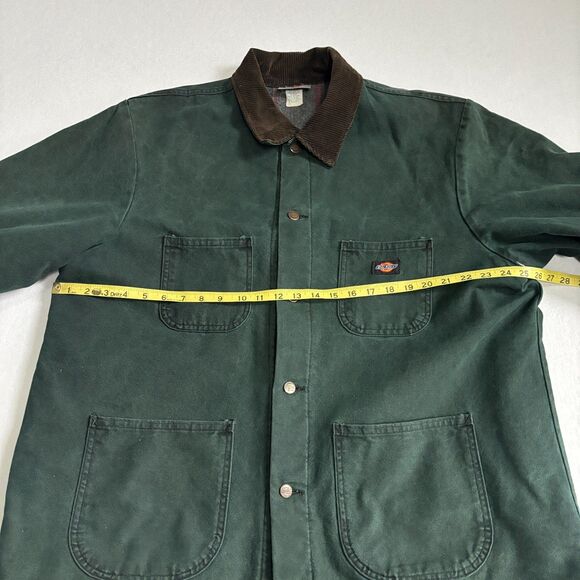 VTG Dickies Chore Coat Jacket Mens XL Green Blanket Lined 90s Farm Barn USA Made - Picture 6 of 8